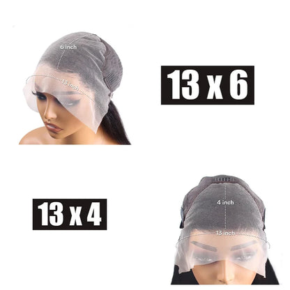 13x6 Lace Frontal Wig Burmese Curly Human Hair