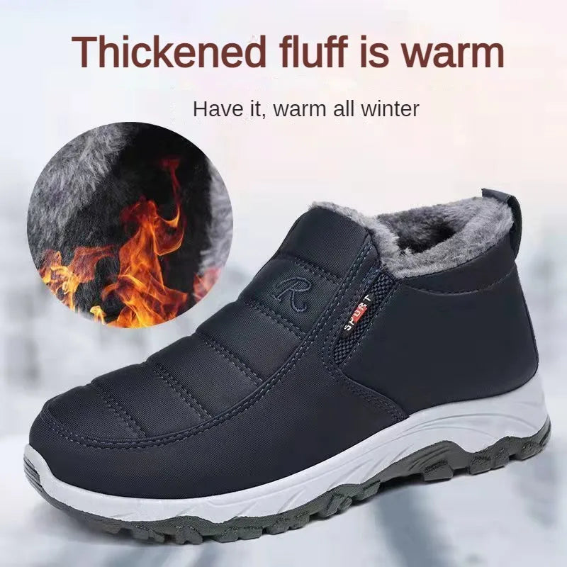 Men's Cotton Casual Ankle Boots for Winter