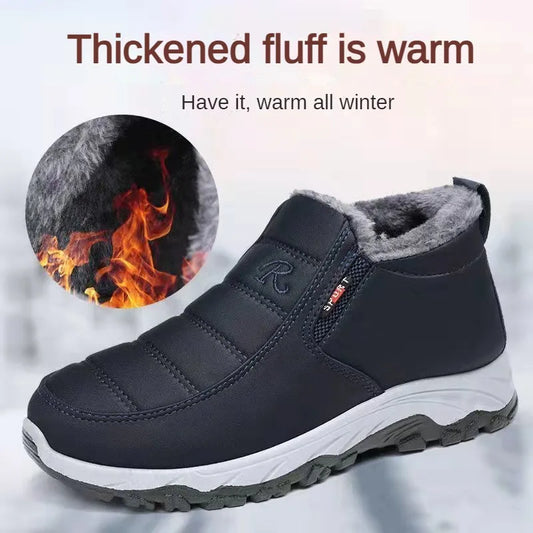 Men's Cotton Casual Ankle Boots for Winter