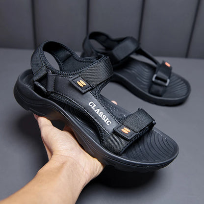 Men's Casual Ankle-Wrap Sandals with EVA Insole