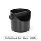 Coffee Knock Box Black ABS with Detachable Knock Bar