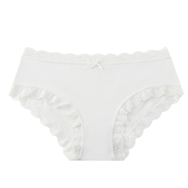 BZEL Women's Lace Floral G-String Leopard Panties