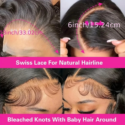 13x6 Lace Frontal Wig Burmese Curly Human Hair