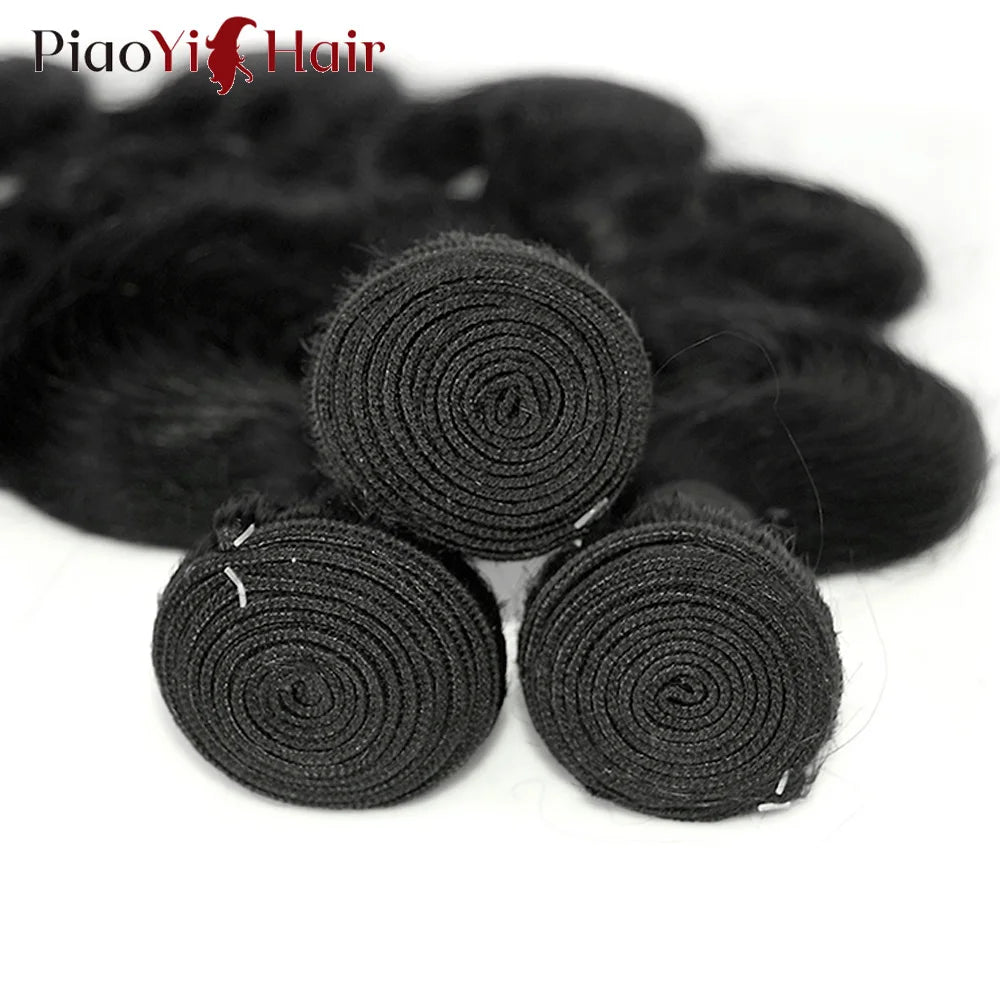 13X6 HD Lace Frontal Body Wave Human Hair Bundles