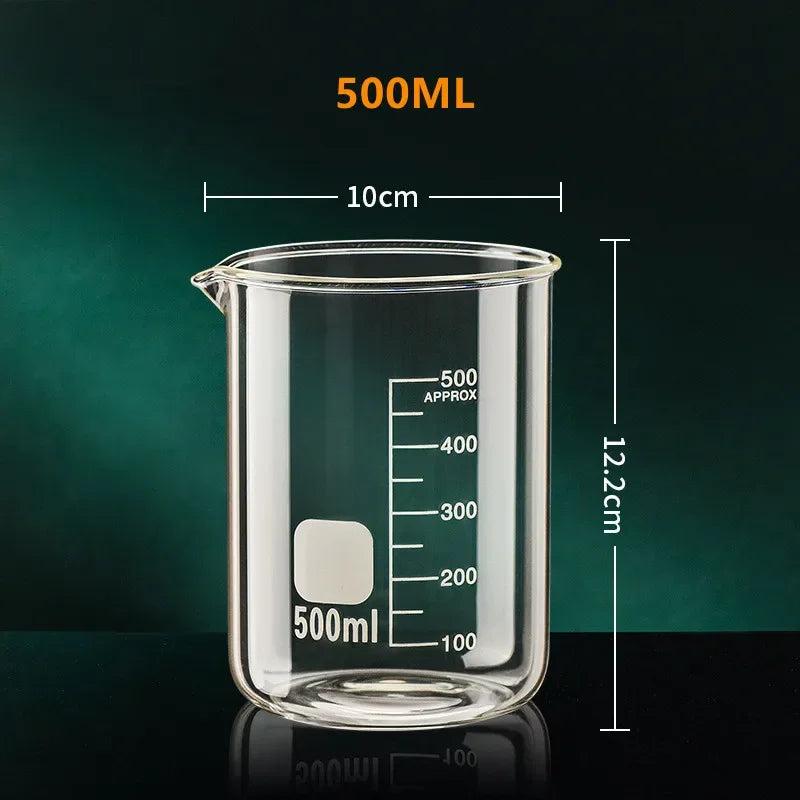 Glass Measuring Cup With Handle Heat-resistant 50-1000ml