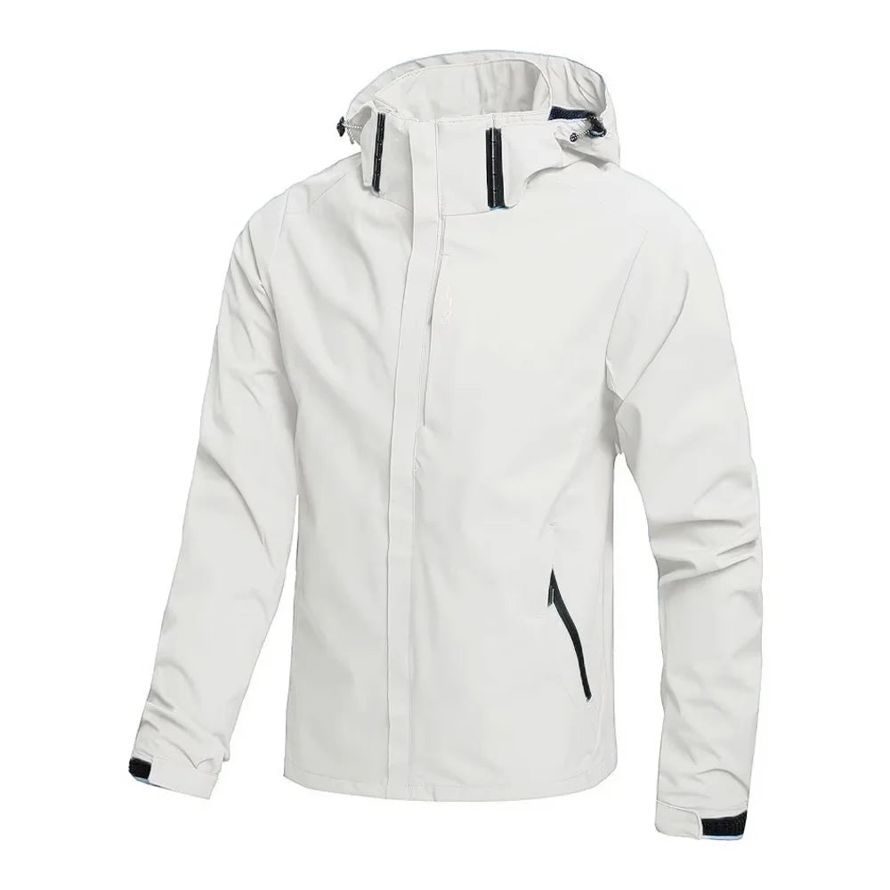 Men's Lightweight Waterproof Hooded Rain Jacket