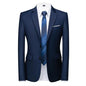 Men's Solid Color Formal Suit Jacket Slim Fit Blazer