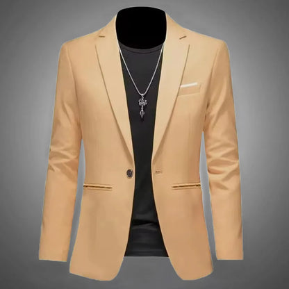 Men's Slim Fit Non-Ironing Casual Suit Jacket