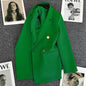 Women Double-Breasted Blazer Casual Suit Jacket