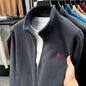 Men's Winter Thick Plush Jacket with Zipper and Pockets