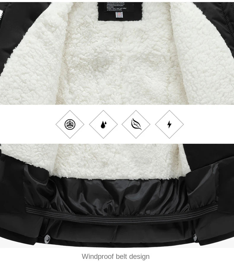 Winter Skiing Suit for Boys and Girls, Waterproof Polyester