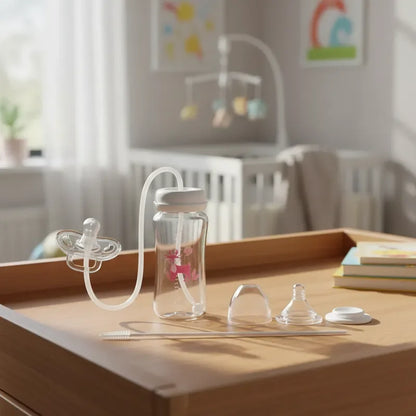 300ML Wide-neck Baby Bottle with Anti-Drop Gravity Ball