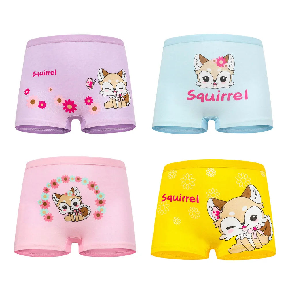 Children's Cotton Cartoon Unicorn Panties for Girls