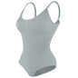 Women Seamless V-Neck Bodysuit Shapewear Red Blue