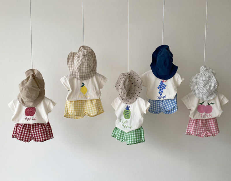 Cotton Toddler Summer Pajamas Set for Kids