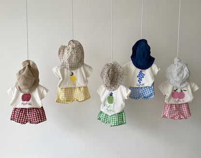 Cotton Toddler Summer Pajamas Set for Kids