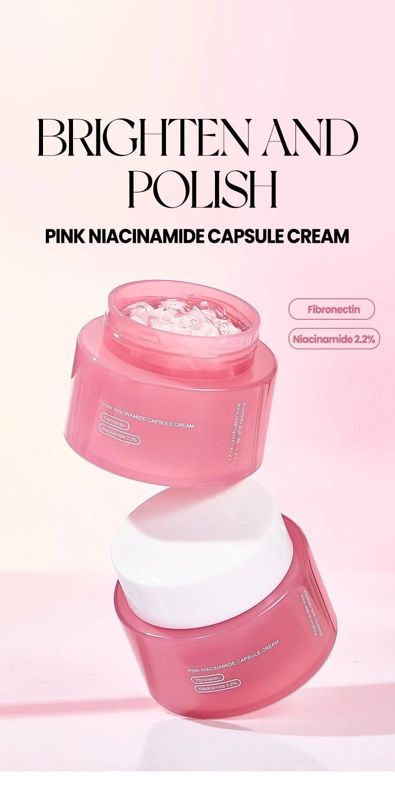 Korean Pink Collagen PDRN Cream with Niacinamide