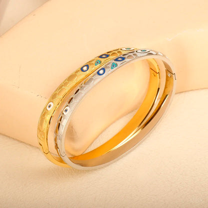 Classic Gold Plated Stainless Steel Cuff Bracelet