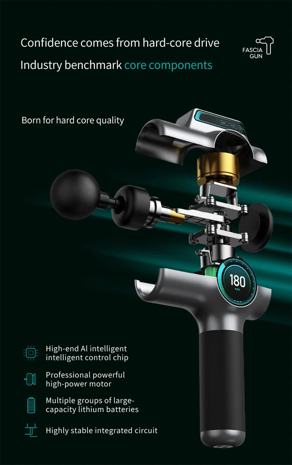 Professional Massage Gun -Neck & Back Relief