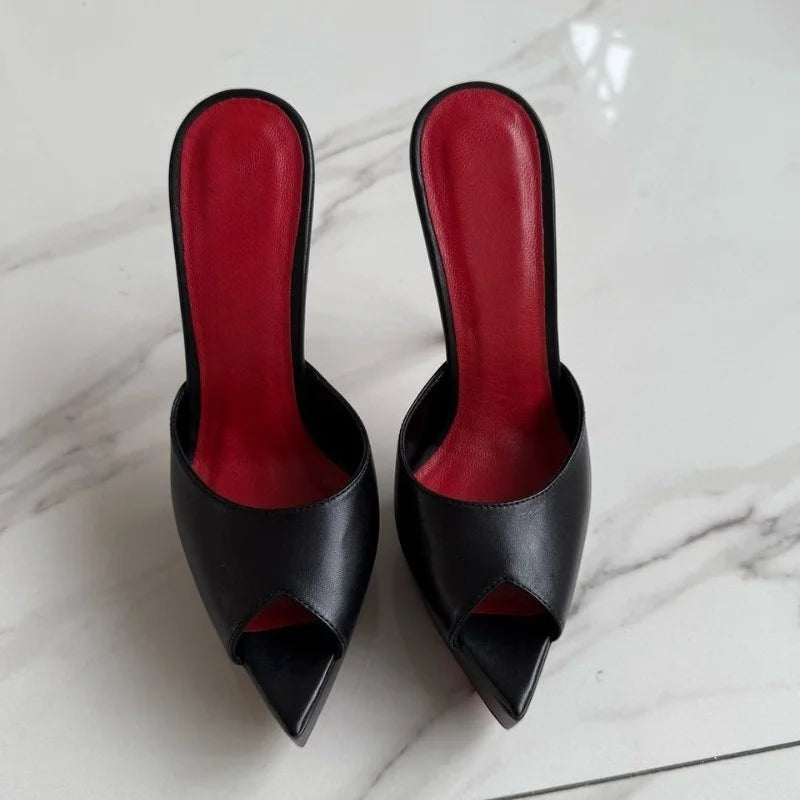 Women's Open Toe Stiletto Slippers for Summer
