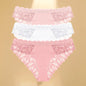 Lace Hollow Out Low-Waist Floral Briefs for Women