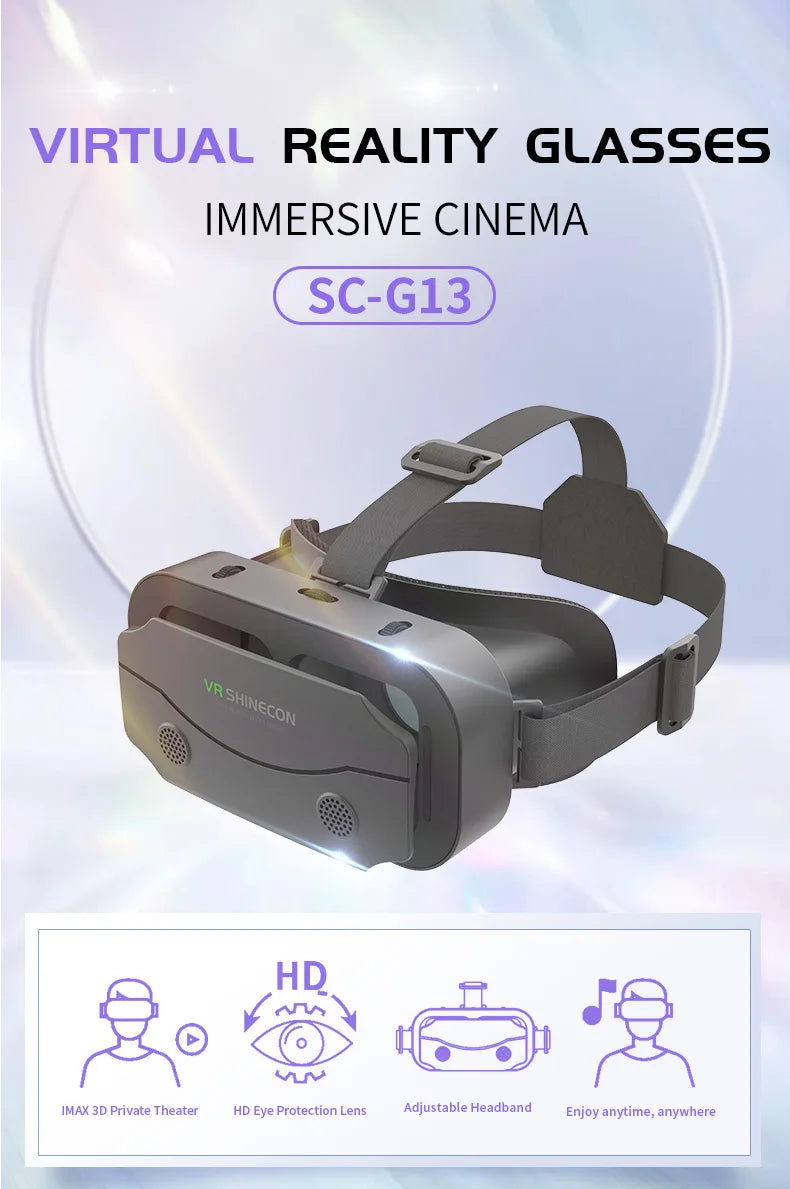 3D Virtual Reality Glasses Headset for Smartphones