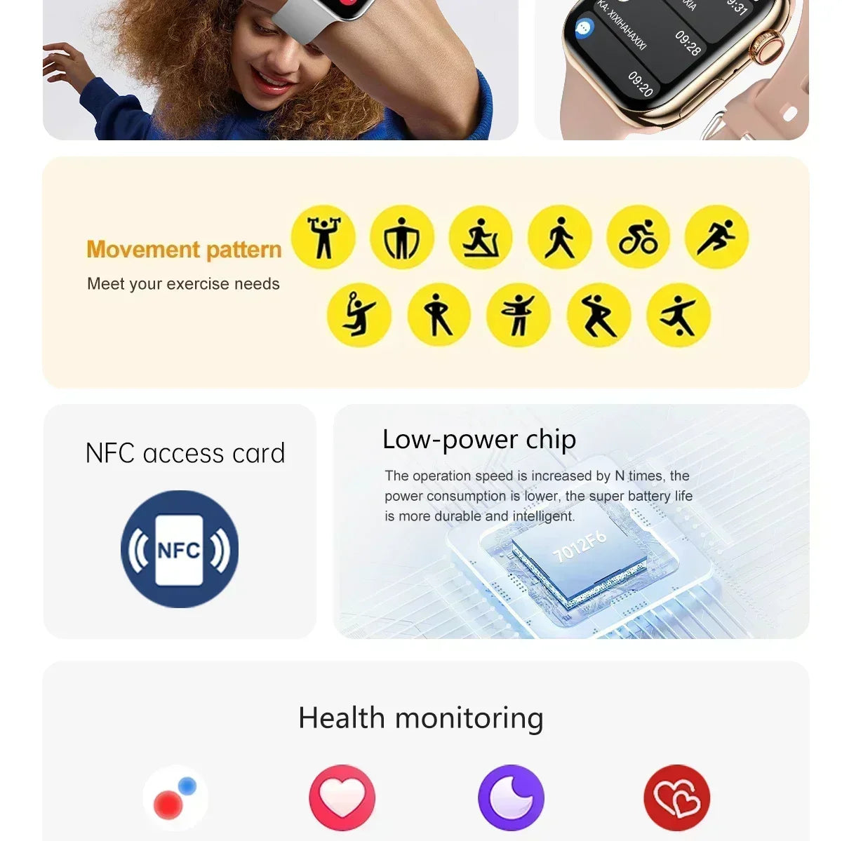 GPS Smart Watch with Heart Rate Monitor and Bluetooth Call