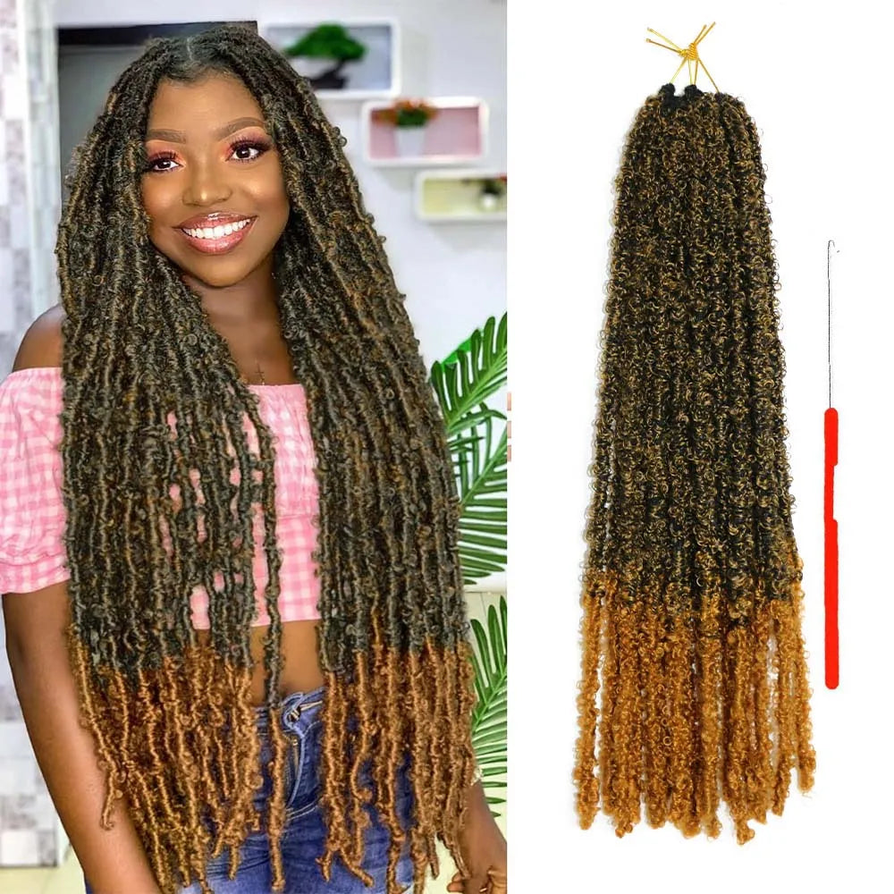 22 Inch Handmade Butterfly Locs Crochet Hair Extensions