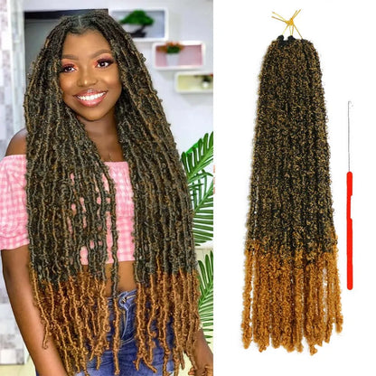 22 Inch Handmade Butterfly Locs Crochet Hair Extensions