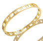 Classic Gold Plated Stainless Steel Cuff Bracelet