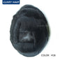 Double Knotted Toupee 130% Density Indian Hair 5 Inch