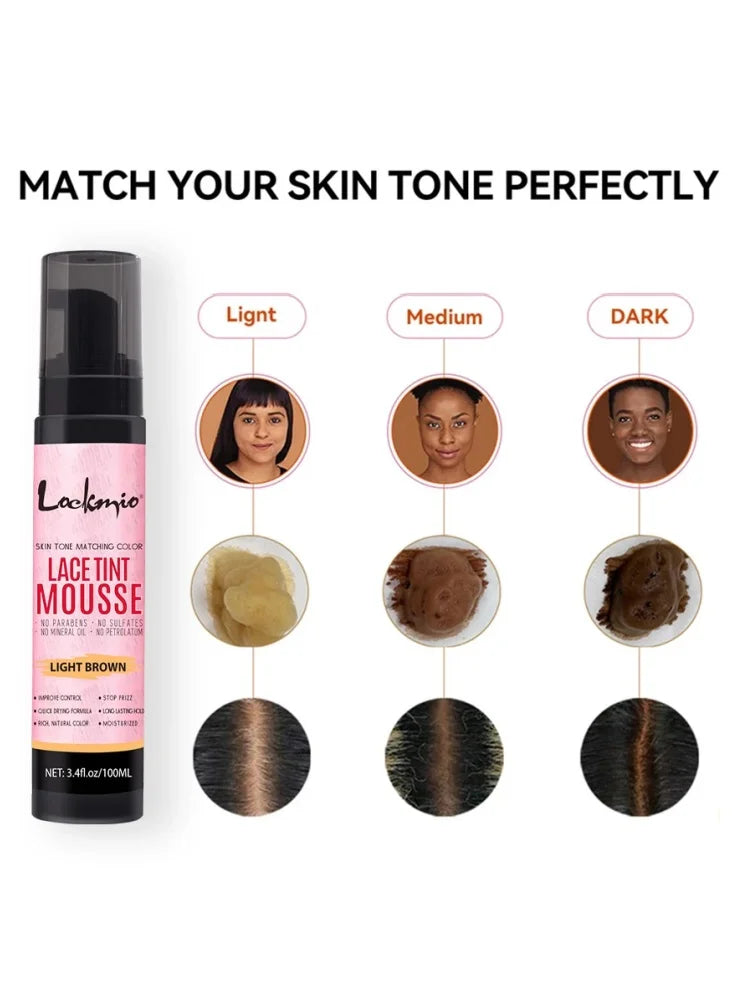 LOCKMIO Natural Lace Tint Spray Foam Mousse 100ML