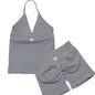 Seamless Lace-Up Bra and Shorts Yoga Set for Women