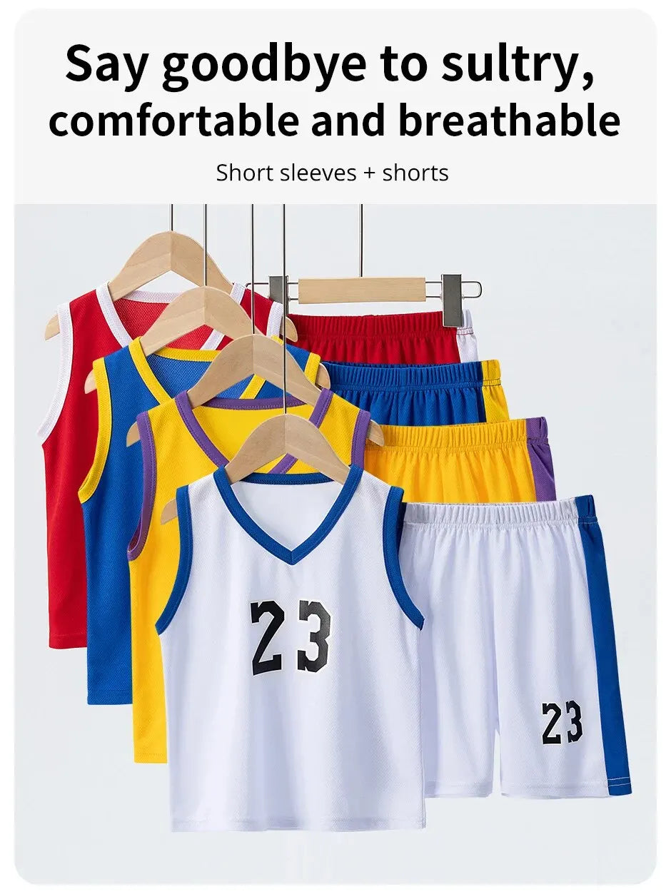 Children's Quick-Drying Sports Suit Casual Mixed Color Set