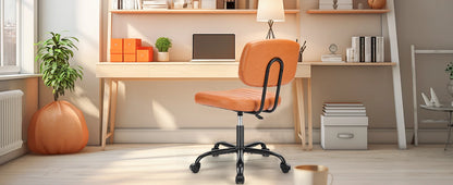 Height Adjustable PU Leather Office Desk Chair
