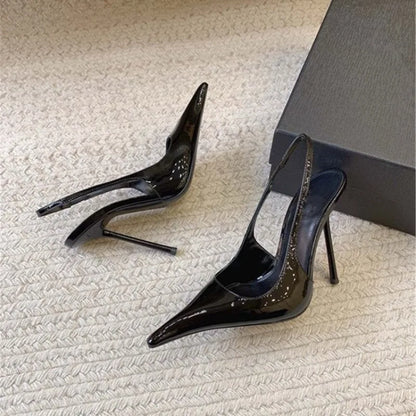 Fashion High Heels Women's Patent Leather Sandals