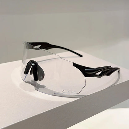 KAMMPT Rimless Oversized Sports Sunglasses