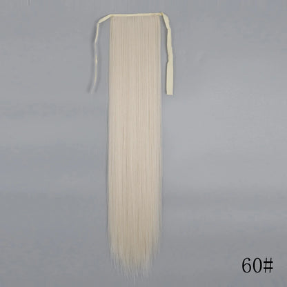 Long Straight Clip-in Ponytail Hair Extension Black