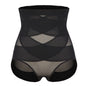 High Waisted Body Shaper Control Panties Black Beige