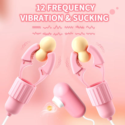 Vibrating Suction Nipple Clamps for Women