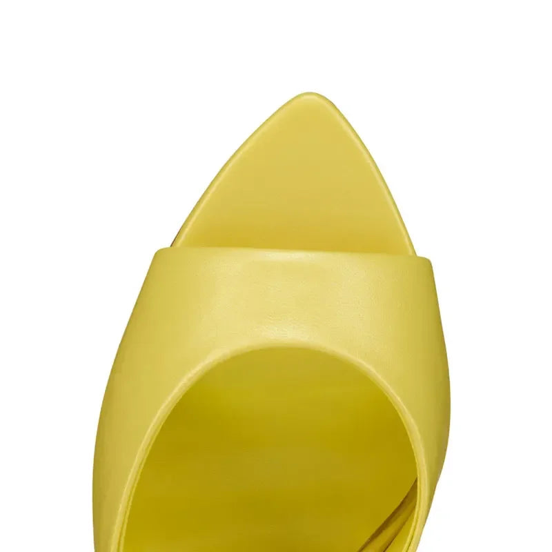 Shoes for Women New Pointed Open Toe Roman Sandals Metal Sexy Women's Shoes Outdoors Slippers 10.5 cm Sandalias Romanas Mujer