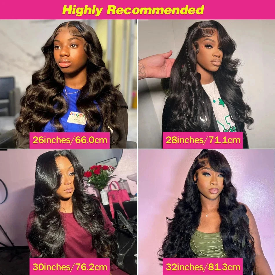 40 Inch Body Wave 13x6 HD Lace Frontal Wig Human Hair