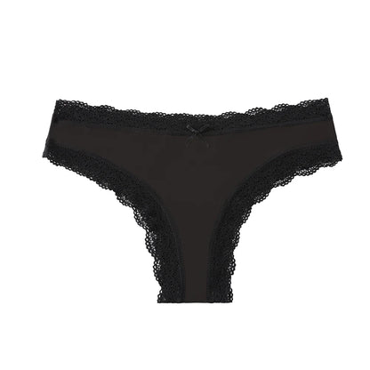 BZEL Women's Lace Floral G-String Leopard Panties