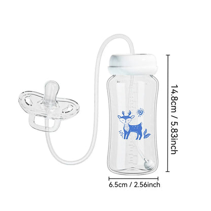 300ML Wide-neck Baby Bottle with Anti-Drop Gravity Ball