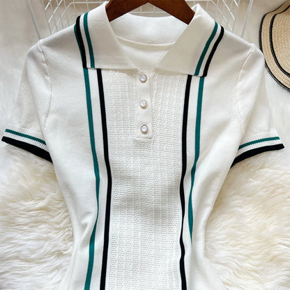 Women Knitted Mini Dress with Ruffles