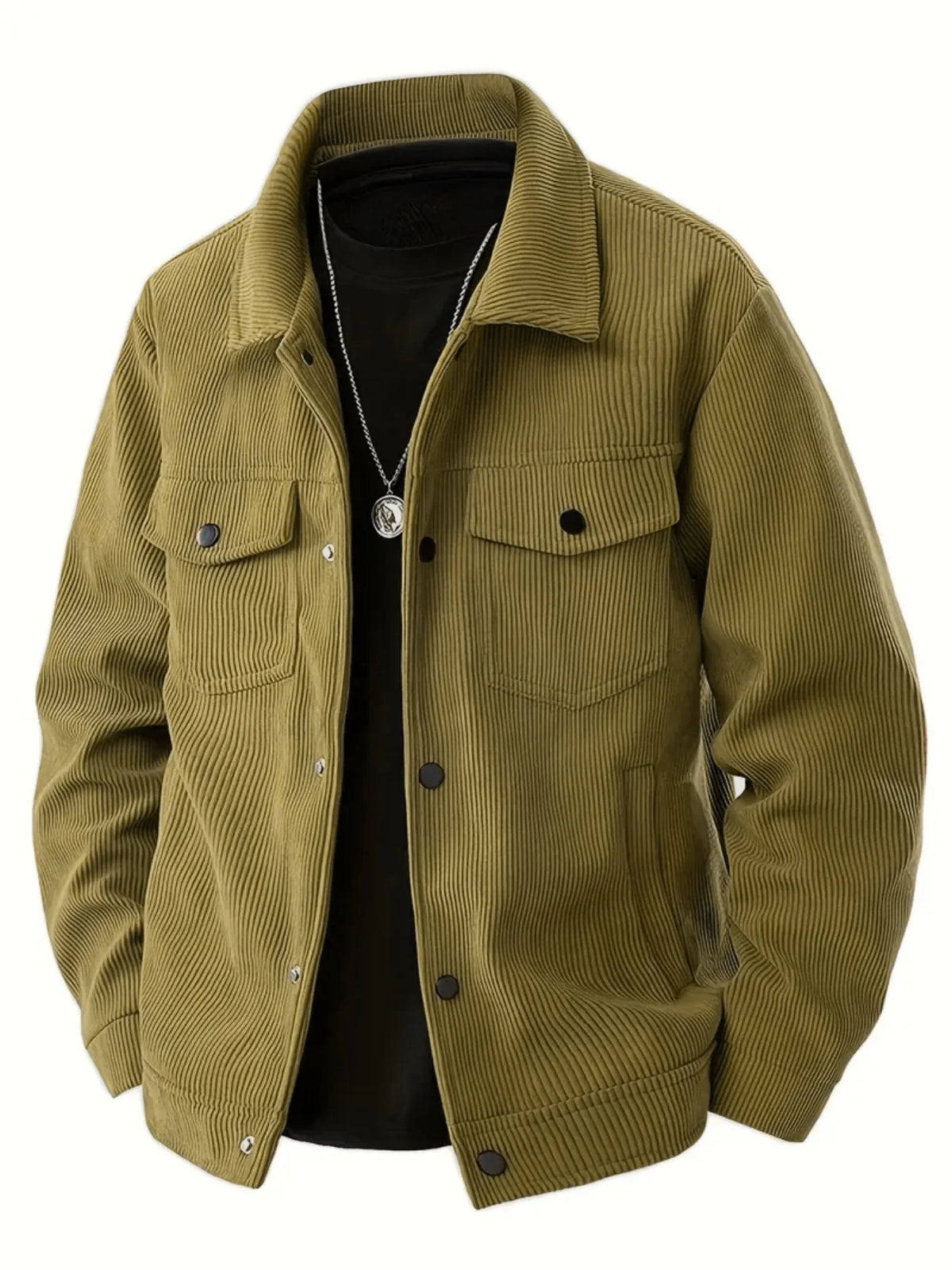 Autumn Corduroy Jacket for Men in Casual Style