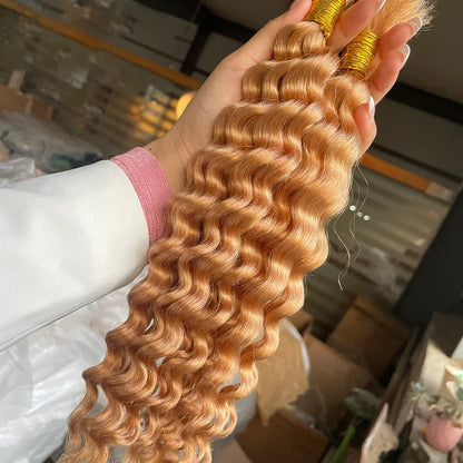 14 Inch Brazilian Virgin Deep Wave Braiding Hair