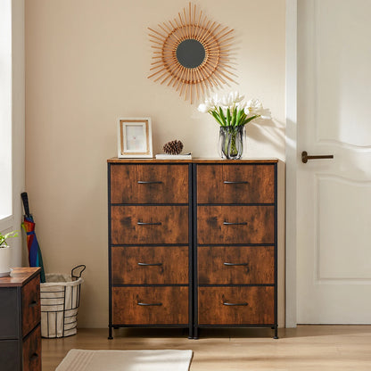 JHK Modern Morocco Dresser with 4 Fabric Drawers