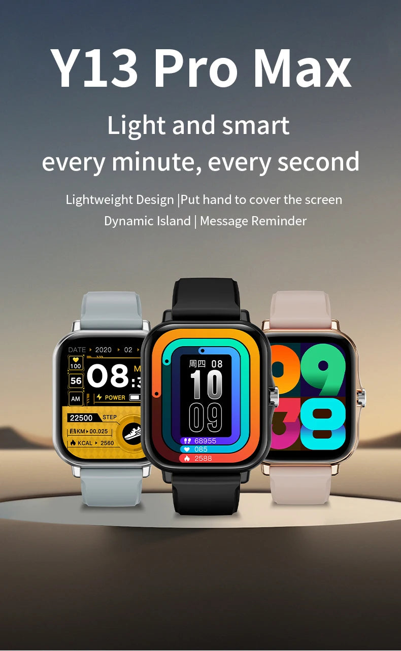LAXASFIT Smart Watch Full Touch Sports Fitness Watch