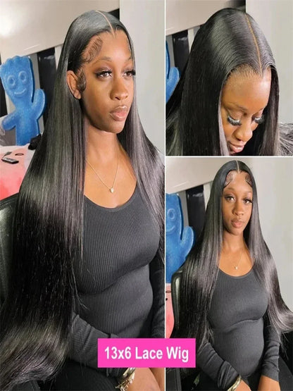 Bone Straight Human Hair Lace Front Wig 360